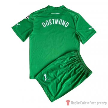 Maglia Borussia Dortmund Portiere Bambino 22-23 Verde