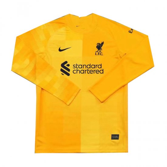 Maglia Liverpool Portiere Manica Lunga 21-22 Giallo - Clicca l'immagine per chiudere