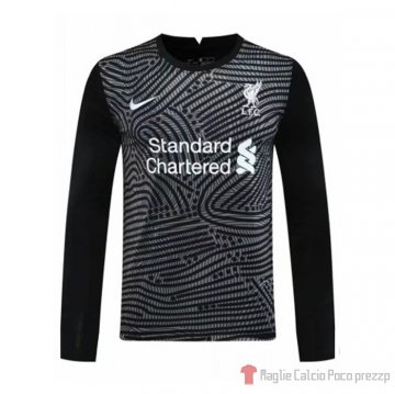 Maglia Liverpool Portiere Maniche Lunghe 20-21 Negro