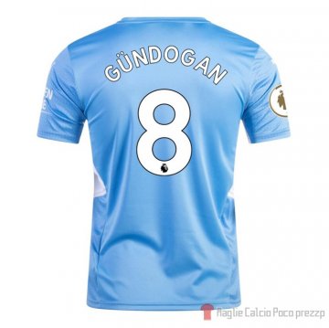 Maglia Manchester City Giocatore Gundogan Home 21-22 Maglia Manchester City Giocatore Gundogan Home 21-22