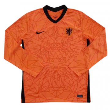 Maglia Paesi Bassi Home Manica Lunga 20-21 Maglia Paesi Bassi Home Manica Lunga 20-21