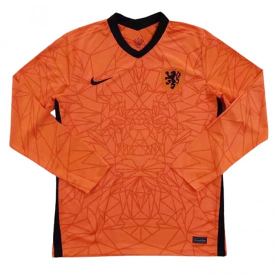 Maglia Paesi Bassi Home Manica Lunga 20-21 - Clicca l'immagine per chiudere