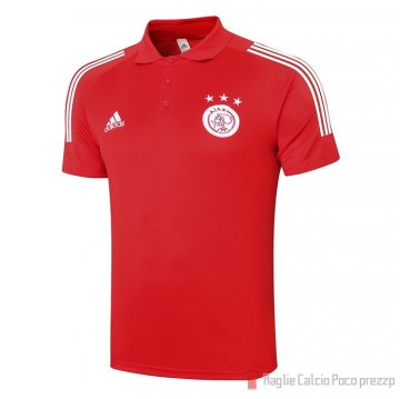 Maglia Polo Ajax 20-21 Rosso Maglia Polo Ajax 20-21 Rosso