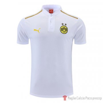 Maglia Polo Borussia Dortmund 22-23 Bianco Maglia Polo Borussia Dortmund 22-23 Bianco