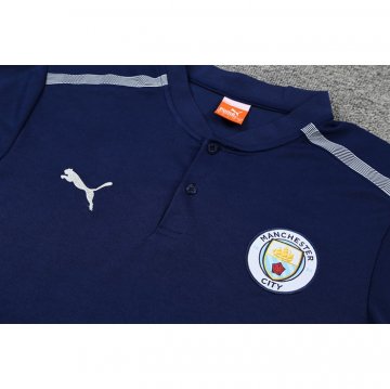 Maglia Polo Manchester City 2022-23 Blu Marino