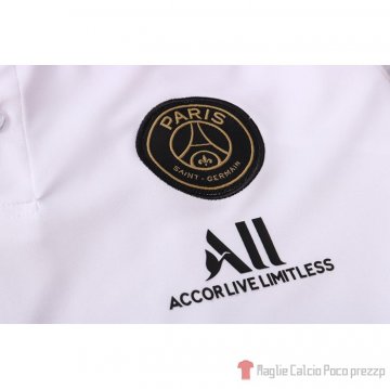 Maglia Polo Paris Saint-germain Jordan 2020-2021 Bianco