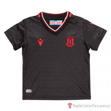 Maglia Stoke City Away Bambino 22-23 Negro