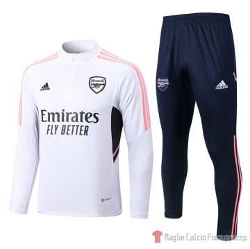 Tuta Da Track Felpa Arsenal Bambino 22-23 Bianco Tuta Da Track Felpa Arsenal Bambino 22-23 Bianco