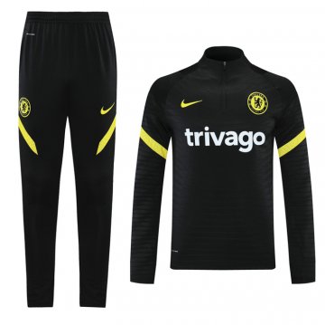 Tuta Da Track Felpa Chelsea 2021-22 Nero Tuta Da Track Felpa Chelsea 2021-22 Nero