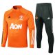 Tuta Da Track Felpa Manchester United Bambino 20-21 Arancione