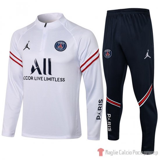 Tuta Da Track Felpa Paris Saint-germain 21-22 Bianco - Clicca l'immagine per chiudere