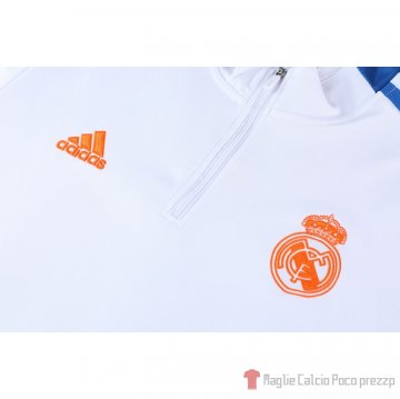 Tuta Da Track Felpa Real Madrid 2021-22 Bianco