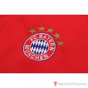 Tuta Da Track Giacca Bayern Munich Bambino 22-23 Rosso