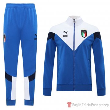 Tuta Da Track Giacca Italia 2020-21 Blu Tuta Da Track Giacca Italia 2020-21 Blu