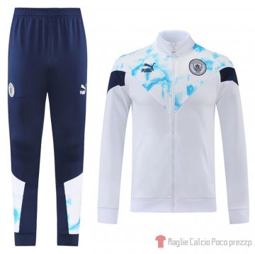 Tuta Da Track Giacca Manchester City 22-23 Bianco Tuta Da Track Giacca Manchester City 22-23 Bianco