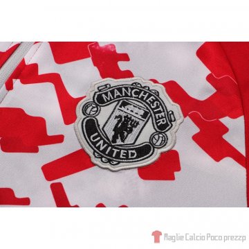 Tuta Da Track Giacca Manchester United 2021-22 Rosso