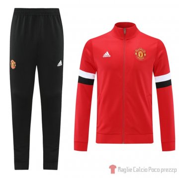Tuta Da Track Giacca Manchester United 21-22 Rosso Tuta Da Track Giacca Manchester United 21-22 Rosso