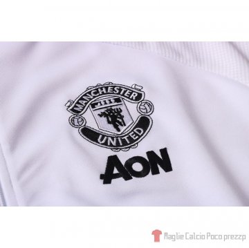 Tuta Da Track Giacca Manchester United Bambino 20-21 Bianco