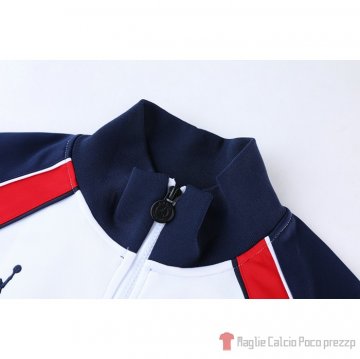 Tuta Da Track Giacca Paris Saint-germain Jordan 21-22 Bianco