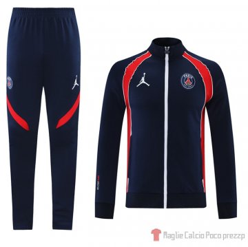 Tuta Da Track Giacca Paris Saint-germain Jordan 21-22 Blu