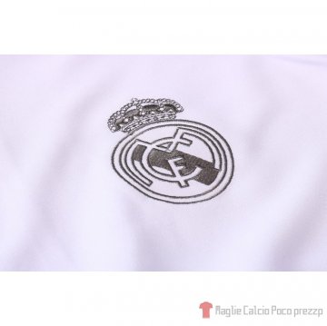 Tuta Da Track Giacca Real Madrid Bambino 2020-21 Bianco