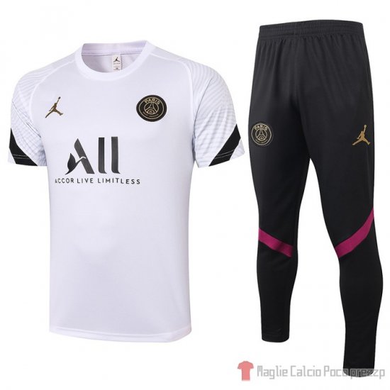 Tuta Da Track Paris Saint-germain Manica Corta 2020-2021 Bianco - Clicca l'immagine per chiudere