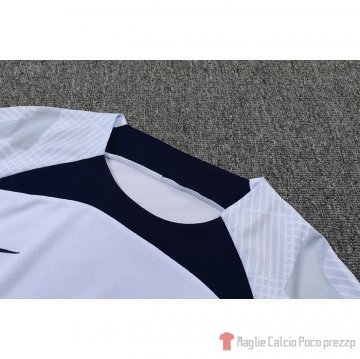 Tuta Da Track Paris Saint-germain Manica Corta 2022-23 Bianco - Pantalon Corto