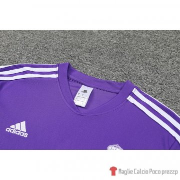 Tuta Da Track Real Madrid Manica Corta 22-23 Purpura - Pantalon Corto