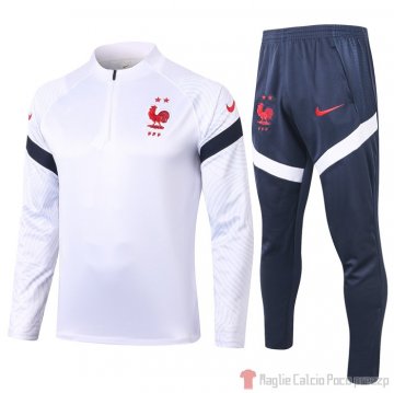 Tuta da Track Felpa Francia Bambino 2020 Bianco Tuta da Track Felpa Francia Bambino 2020 Bianco