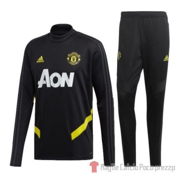 Tuta da Track Manchester United Bambino 2019/2020 Nero e Giallo