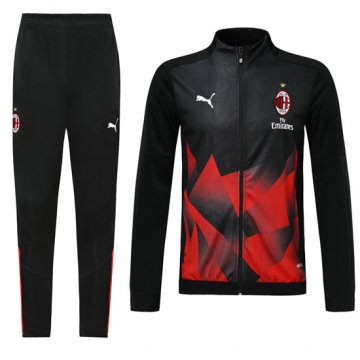 Tuta da Track Milan 2019/2020 Nero e Rosso Tuta da Track Milan 2019/2020 Nero e Rosso