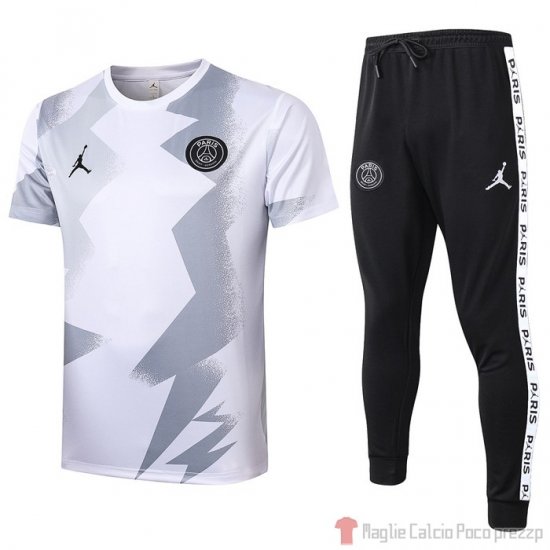 Tuta da Track Paris Saint-Germain Jordan Manica Corta 2020/2021 Bianco - Clicca l'immagine per chiudere