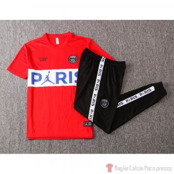 Tuta da Track Paris Saint-Germain Jordan Manica Corta 2020/2021 Rosso