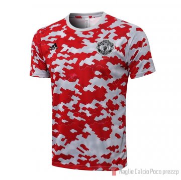 Allenamento Manchester United 21-22 Rosso E Bianco Allenamento Manchester United 21-22 Rosso E Bianco