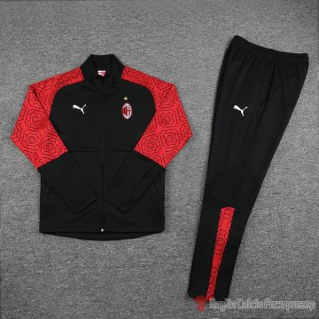 Tuta da Track Giacca Milan 2020-21 Negro Y Rojo