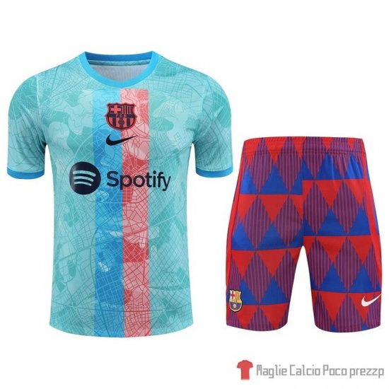 Tuta da track Barcellona Manica Corta 2023-24 Azul - Pantalon Corto - Clicca l'immagine per chiudere