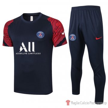 Tuta da track Paris Saint-germain Manica Corta 2020-2021 Azul