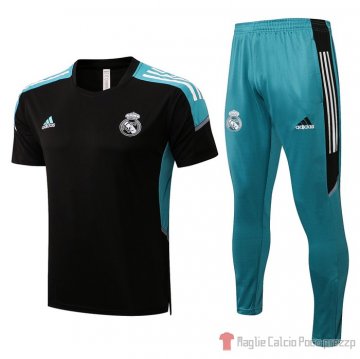 Tuta da Track Real Madrid Manica Corta 22-23 Negro Tuta da Track Real Madrid Manica Corta 22-23 Negro