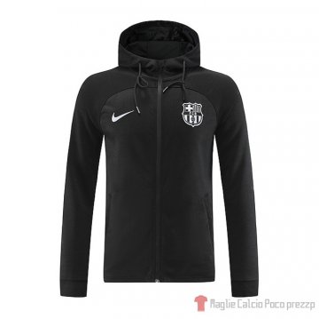 Chaqueta Con Capucha Del Barcellona 22-23 Negro