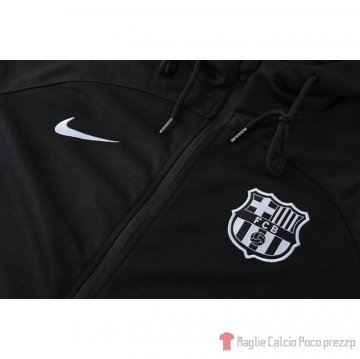 Chaqueta Con Capucha Del Barcellona 22-23 Negro