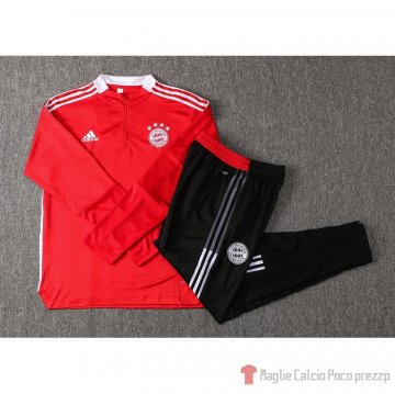 Tuta Da Track Felpa Bayern Munich 2021-22 Rojo