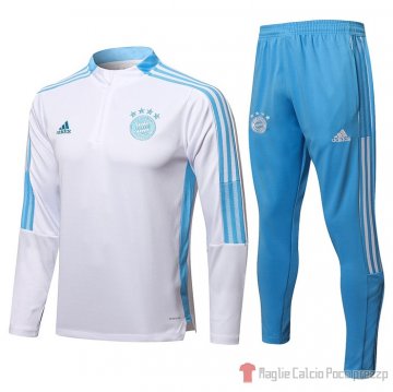 Tuta Da Track Felpa Bayern Munich 21-22 Blanco Tuta Da Track Felpa Bayern Munich 21-22 Blanco