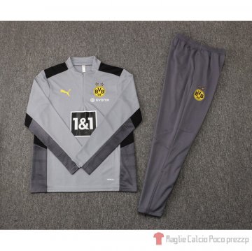 Tuta Da Track Felpa Borussia Dortmund 2021-22 Gris