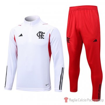 Felpa Della Tuta Flamengo Bambino 23-24 Blanco Felpa Della Tuta Flamengo Bambino 23-24 Blanco