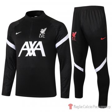 Tuta Da Track Felpa Liverpool 20-21 Negro