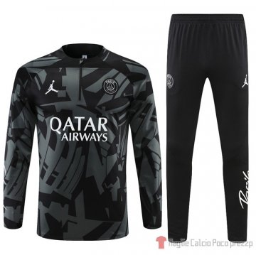 Felpa Della Tuta Paris Saint-germain Jordan 22-23 Negro Y Gris Felpa Della Tuta Paris Saint-germain Jordan 22-23 Negro Y Gris
