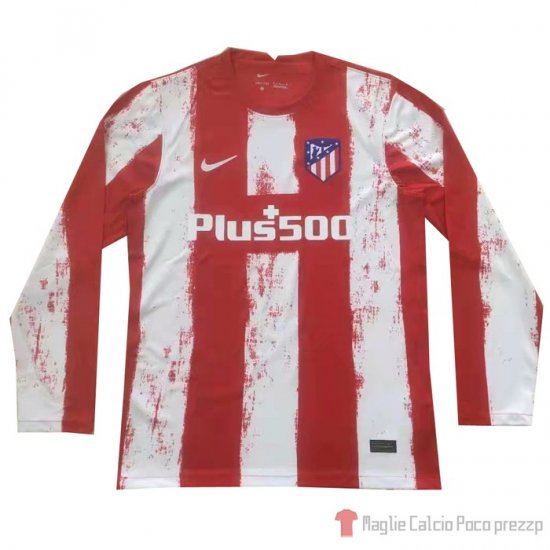 Maglia Atletico Madrid Home Maniche Lunghe 21-22 - Clicca l'immagine per chiudere