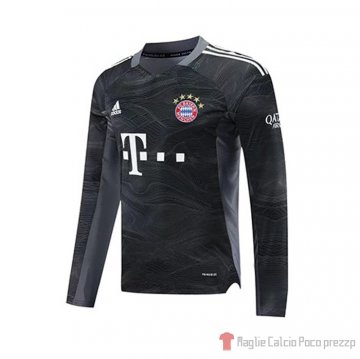 Maglia Bayern Munich Portiere Manica Lunga 21-22 Nero Maglia Bayern Munich Portiere Manica Lunga 21-22 Nero