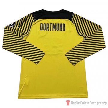 Maglia Borussia Dortmund Home Maniche Lunghe 21-22