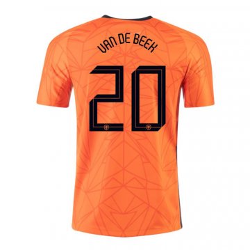 Maglia Paesi Bassi Giocatore Van De Beek Home 20-21 Maglia Paesi Bassi Giocatore Van De Beek Home 20-21